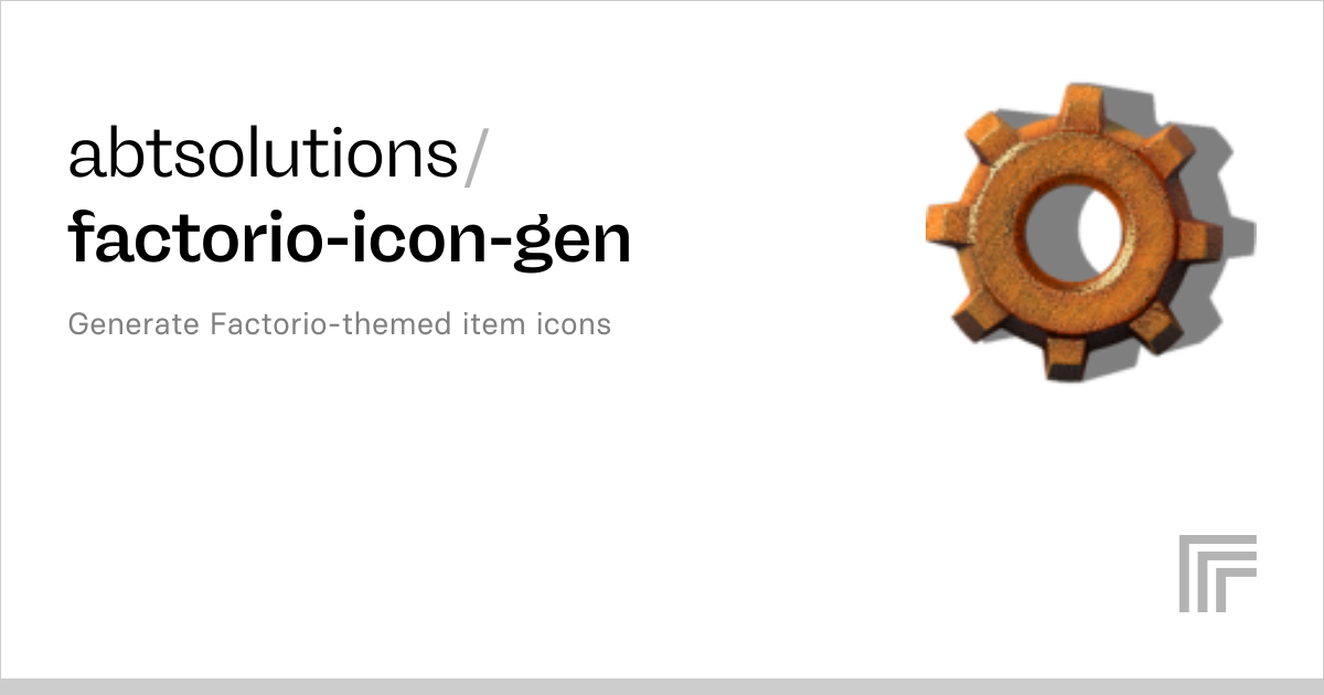 abtsolutions/factorio-icon-gen | Run with an API on Replicate