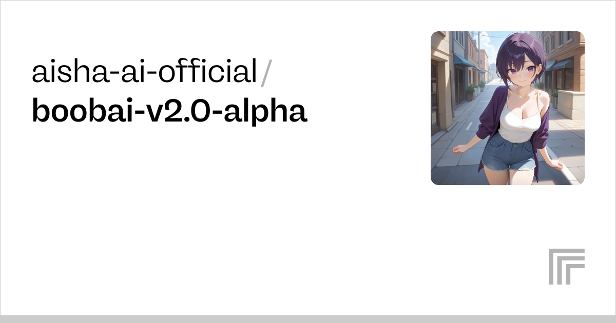 aisha-ai-official/boobai-v2.0-alpha | Run with an API on Replicate
