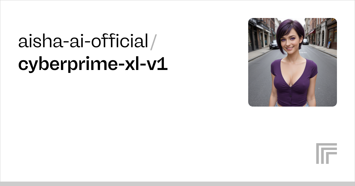 aisha-ai-official/cyberprime-xl-v1 | Run with an API on Replicate
