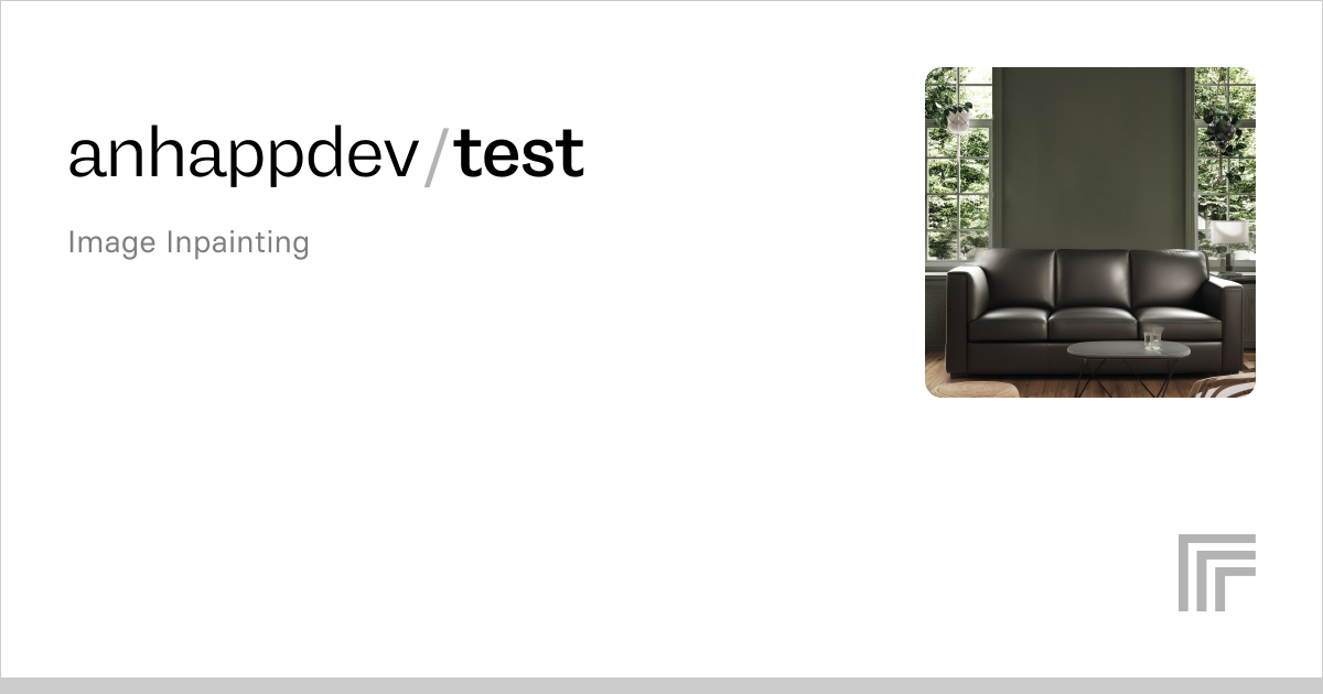 anhappdev/test | Run with an API on Replicate