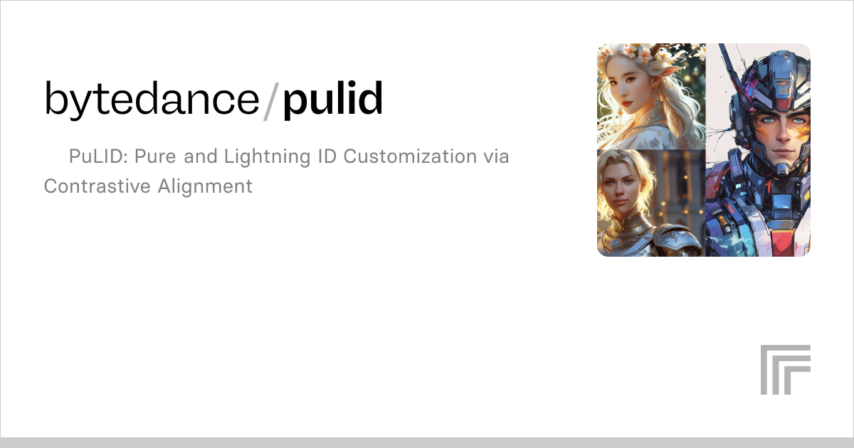 bytedance/pulid | Run with an API on Replicate
