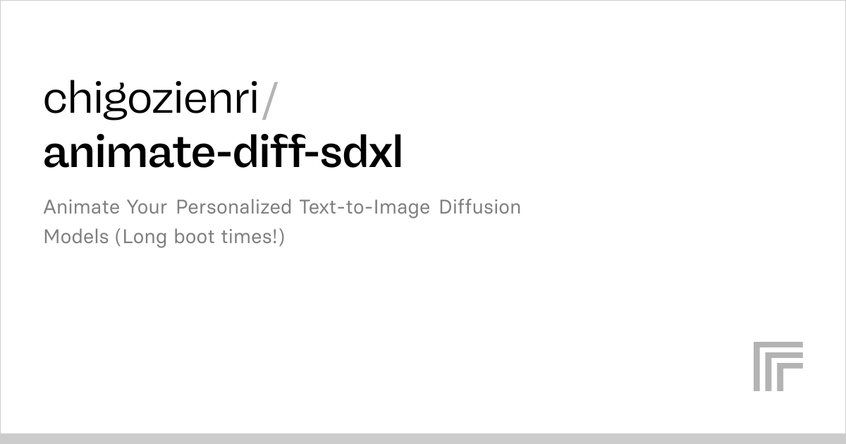Examples – chigozienri/animate-diff-sdxl | Replicate