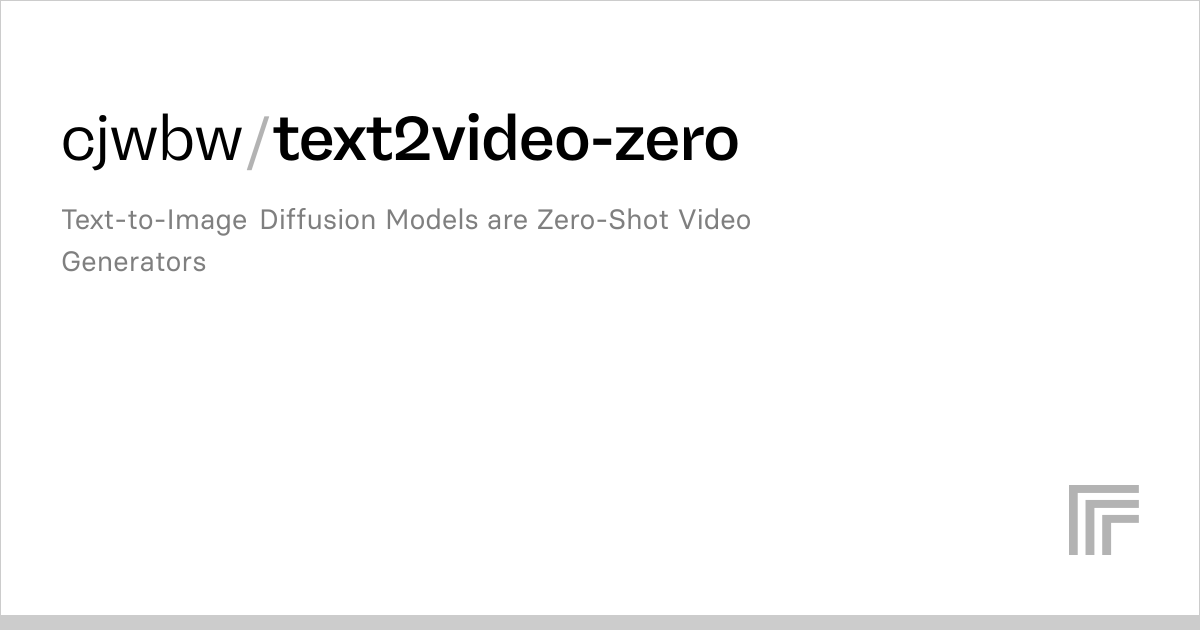 cjwbw/text2video-zero | Run with an API on Replicate