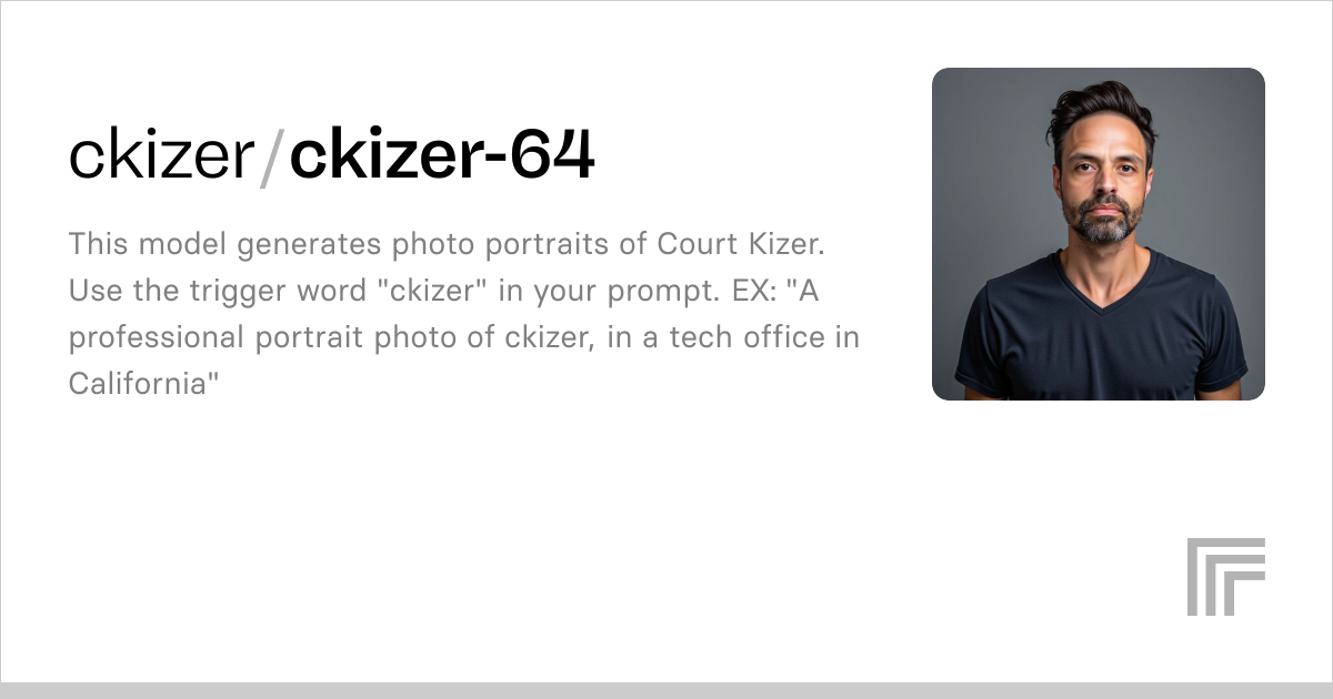 ckizer/ckizer-64 | Run with an API on Replicate