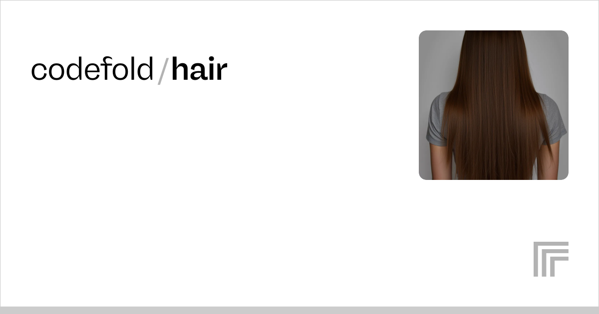 codefold/hair | Run with an API on Replicate