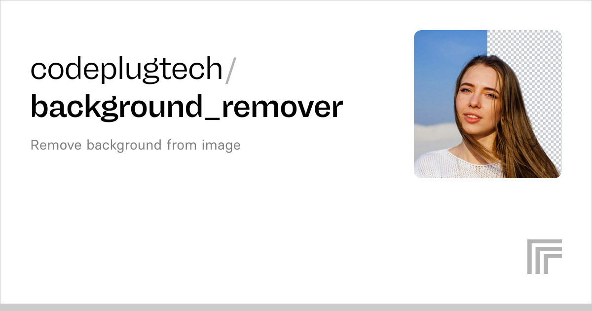 Codeplugtech Background Remover Run With An Api On Replicate