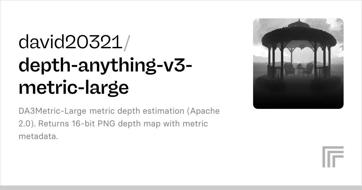david20321/depth-anything-v3-metric-large | Run with an API on Replicate