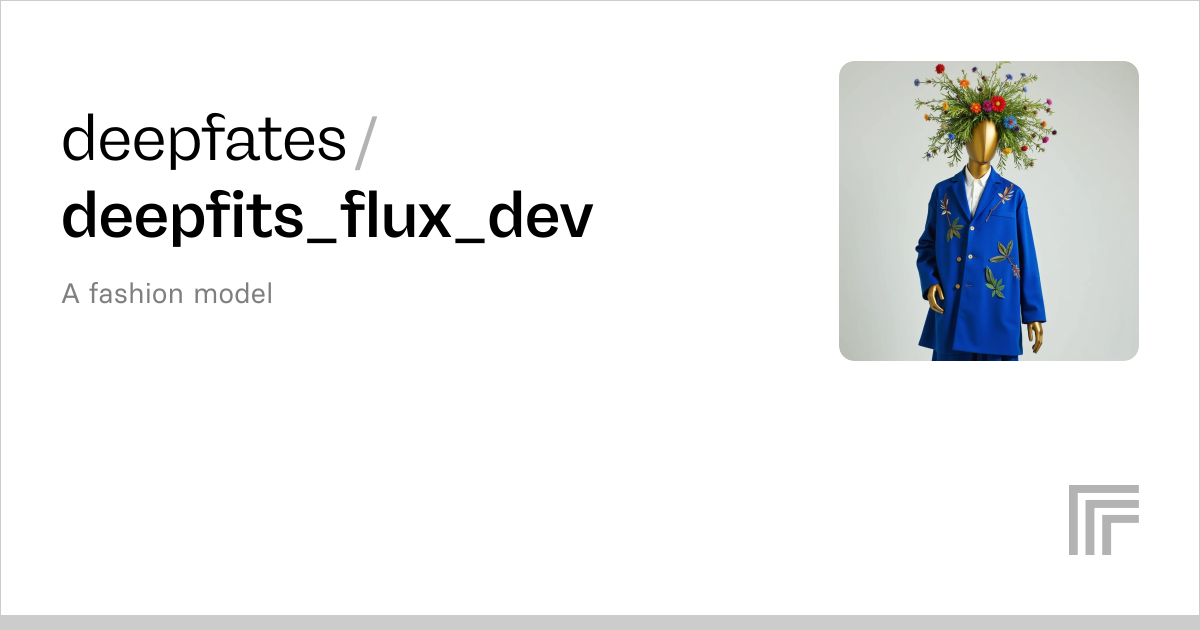 deepfates/deepfits_flux_dev | Run with an API on Replicate