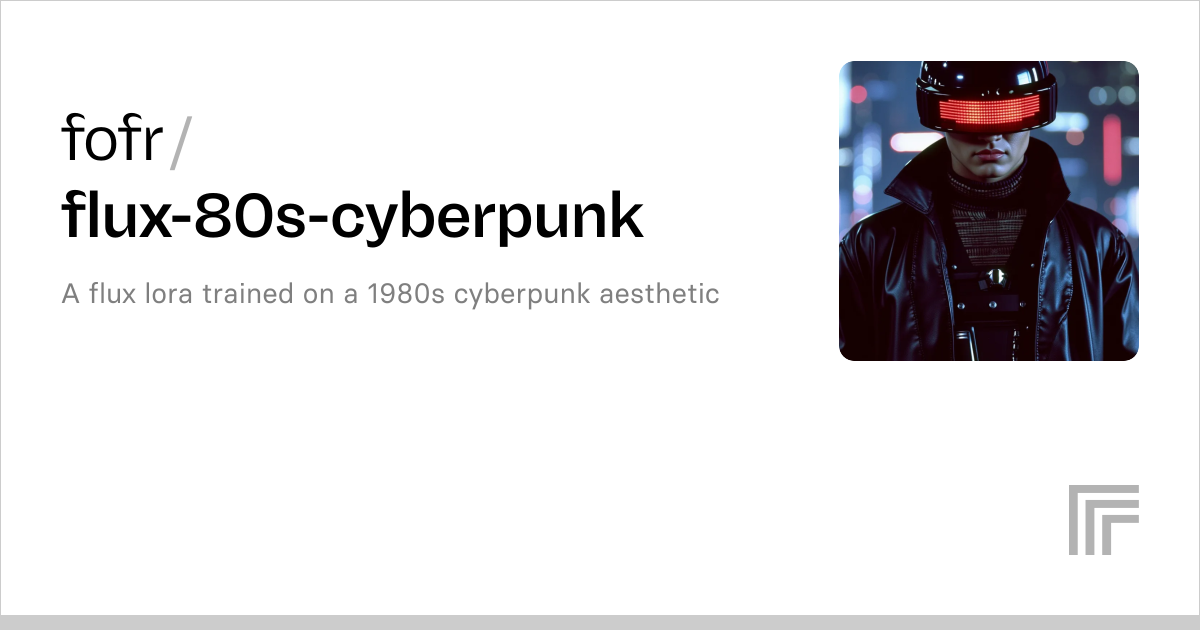 fofr/flux-80s-cyberpunk | Run with an API on Replicate