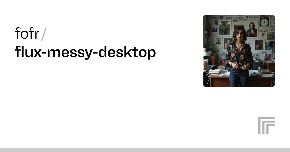 Examples – fofr/flux-messy-desktop | Replicate