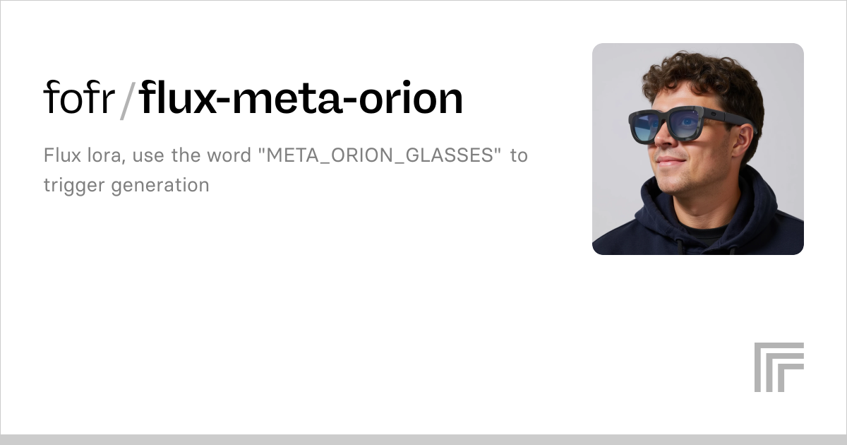 Examples – fofr/flux-meta-orion | Replicate