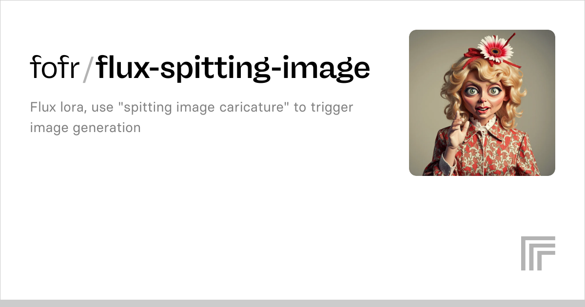 Examples – fofr/flux-spitting-image | Replicate