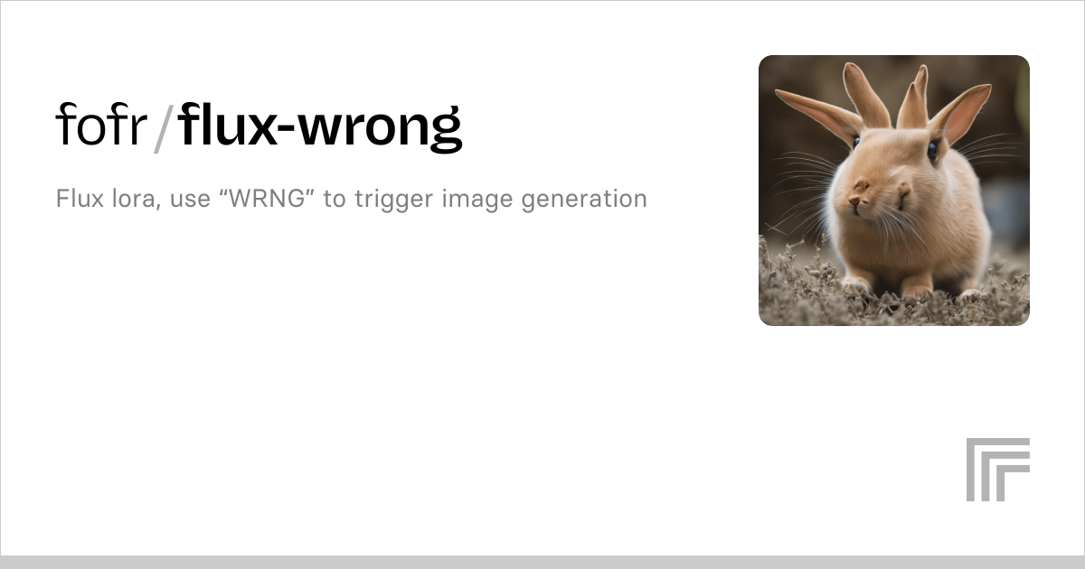 fofr/flux-wrong | Run with an API on Replicate