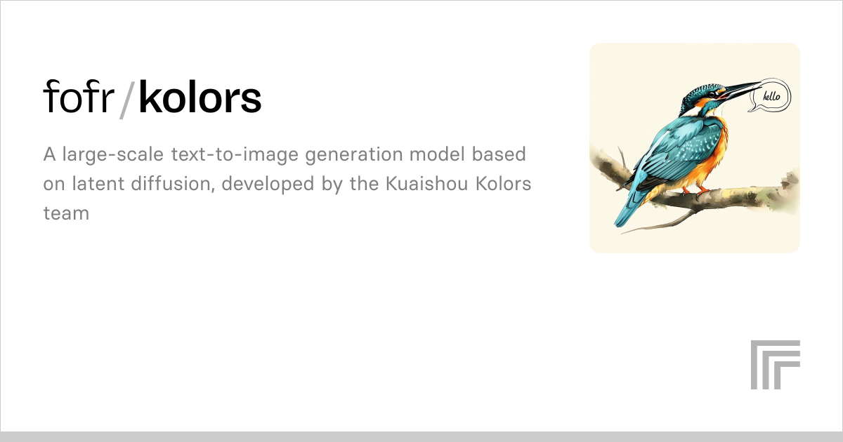 fofr/kolors | Run with an API on Replicate