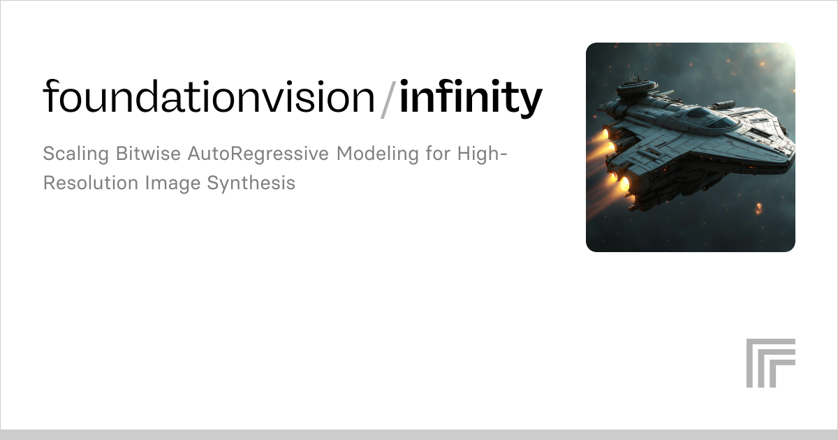 foundationvision/infinity | Run with an API on Replicate