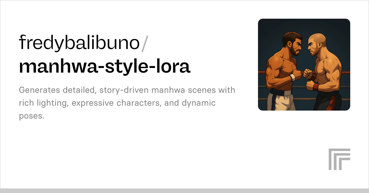 fredybalibuno/manhwa-style-lora | Run with an API on Replicate