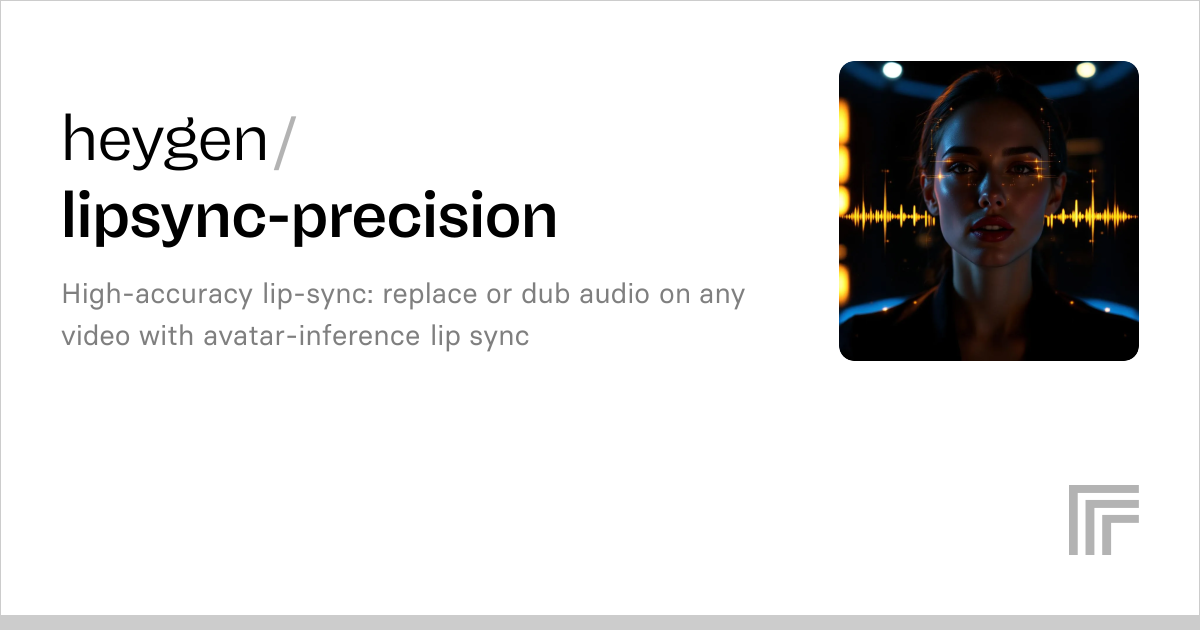 HeyGen Lipsync Precision | High-Quality Video Lip Sync API
