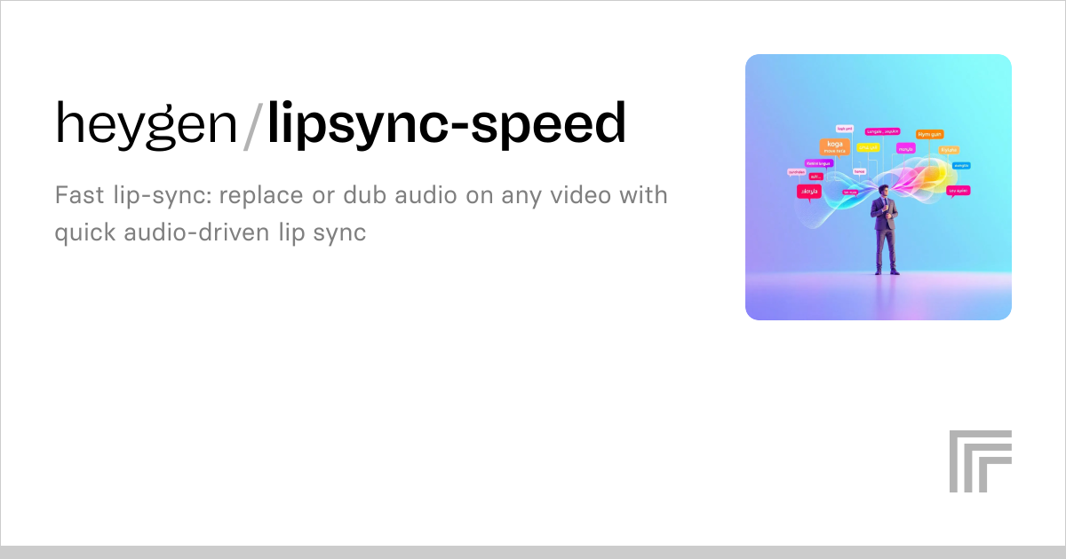 HeyGen Lipsync Speed | Fast Video Lip Sync API