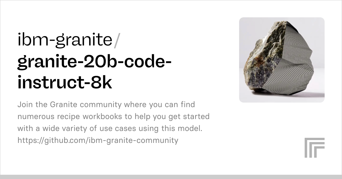 Examples – ibm-granite/granite-20b-code-instruct-8k | Replicate