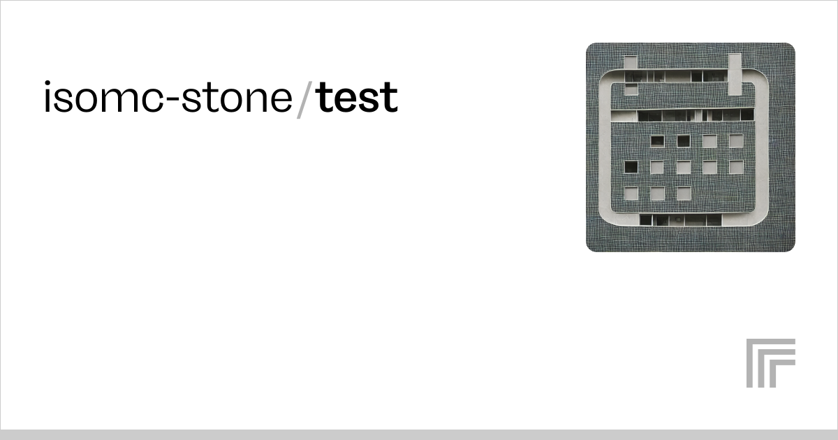 Isomc Stone Test Run With An Api On Replicate
