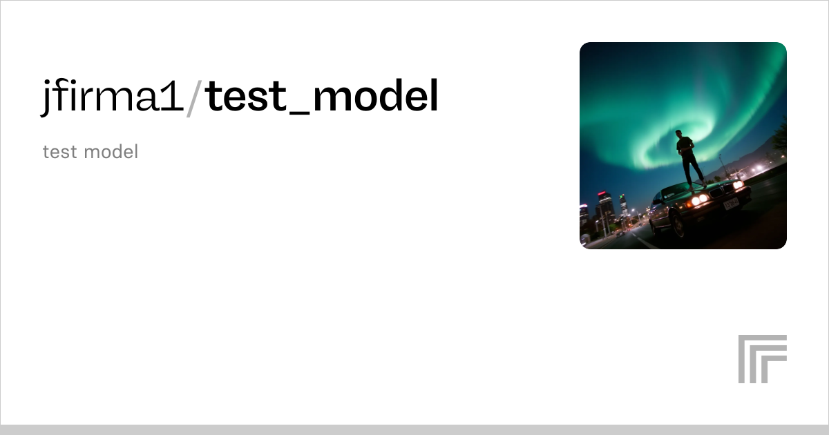 jfirma1/test_model | Run with an API on Replicate