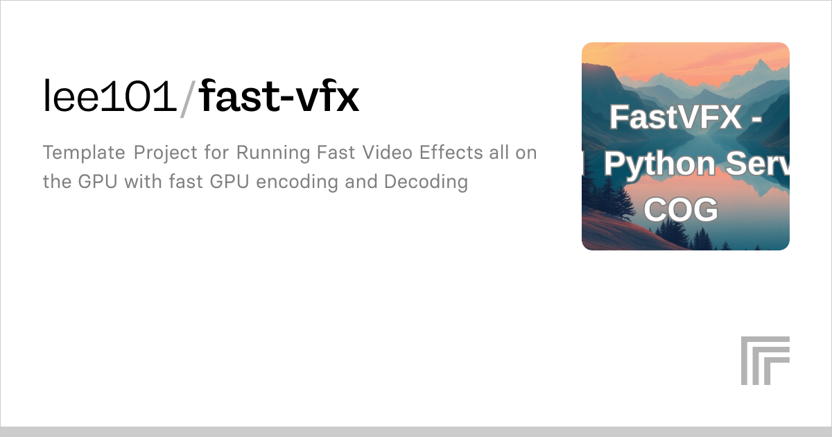 lee101/fast-vfx | Run with an API on Replicate
