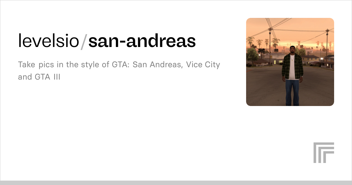 levelsio/san-andreas | Readme and Docs