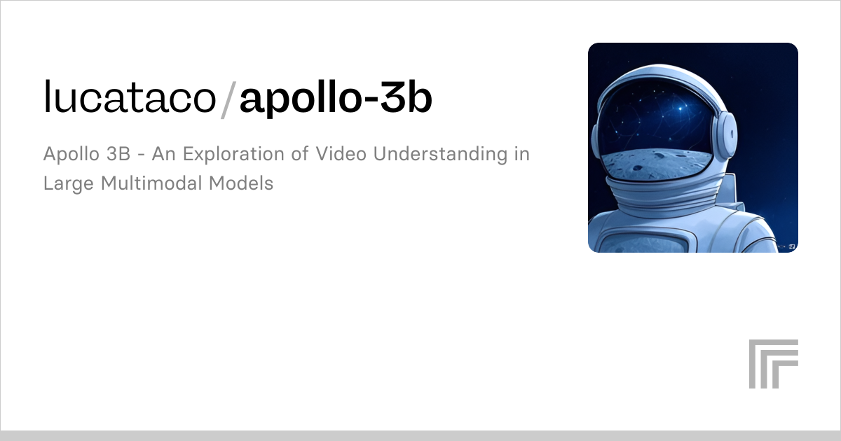Apollo 3B: video understanding model API
