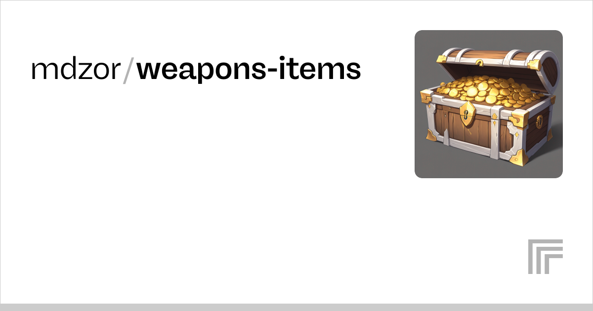 mdzor/weapons-items | Run with an API on Replicate