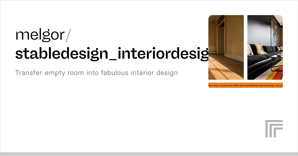 melgor/stabledesign_interiordesign | Run with an API on Replicate