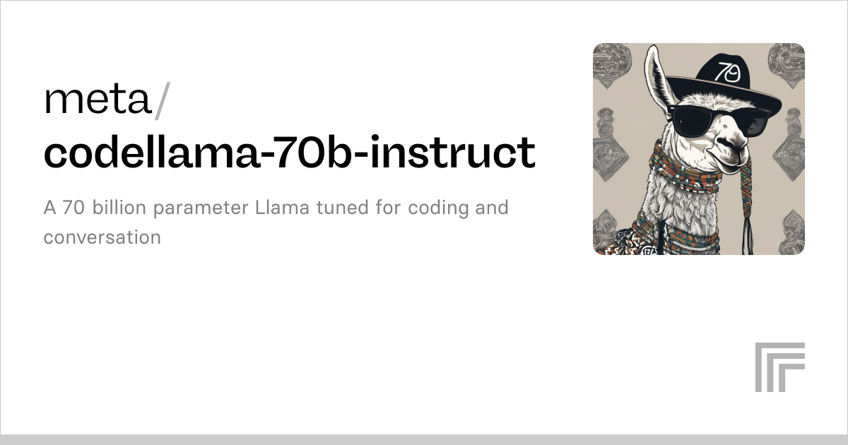 Examples – meta/codellama-70b-instruct | Replicate