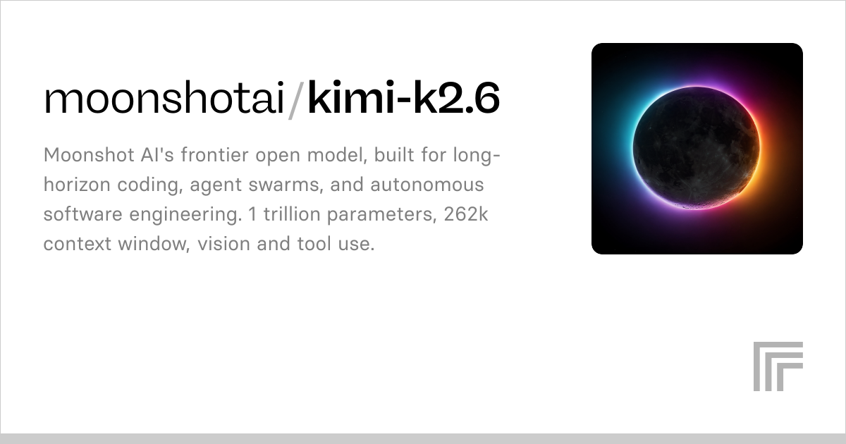 Kimi K2.6 | Open Model for Long-Horizon Coding and Agents