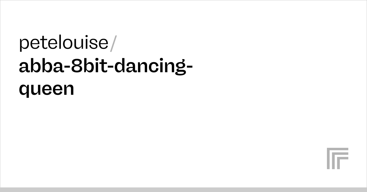 petelouise/abba-8bit-dancing-queen | Run with an API on Replicate