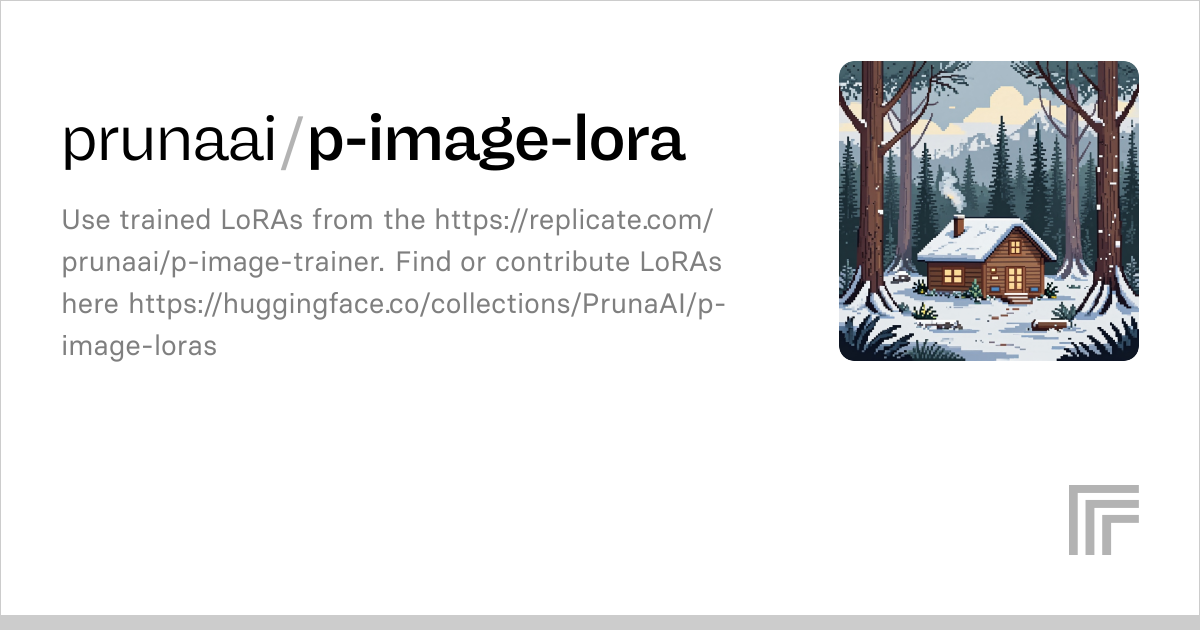 P-Image LoRA | Text to Image with LoRA API