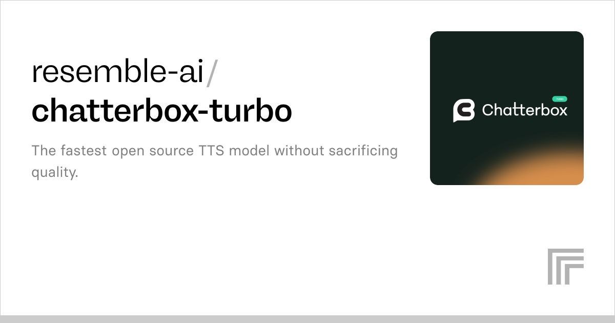 Image 1 for Resemble AI Launches Chatterbox Turbo