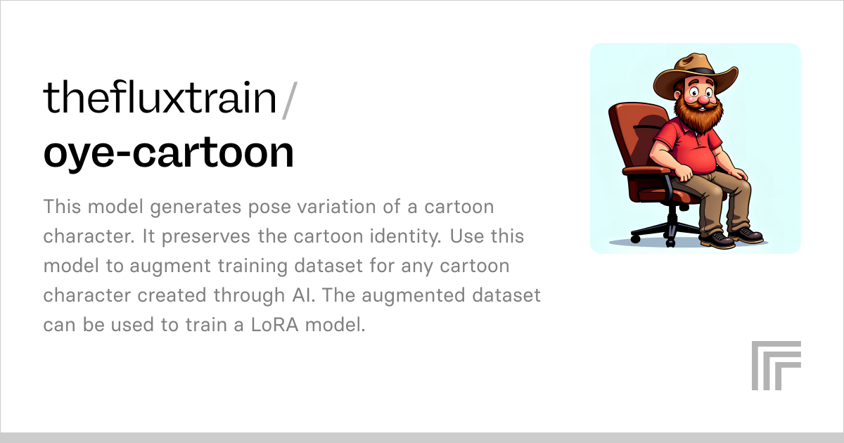 thefluxtrain/oye-cartoon | Run with an API on Replicate