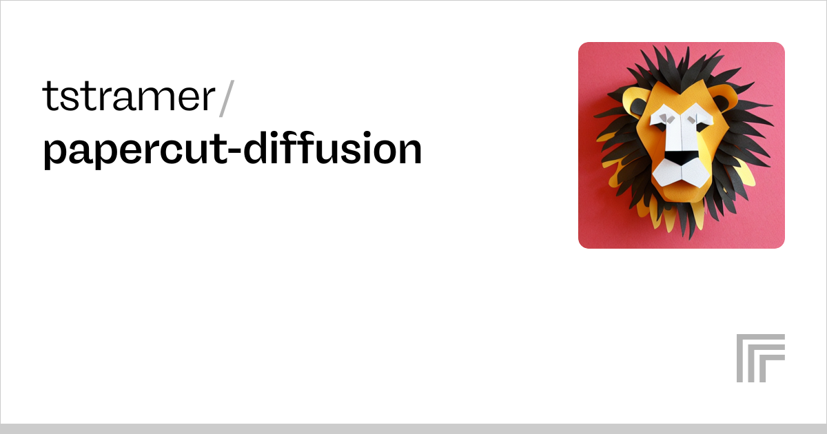tstramer/papercut-diffusion | Run with an API on Replicate