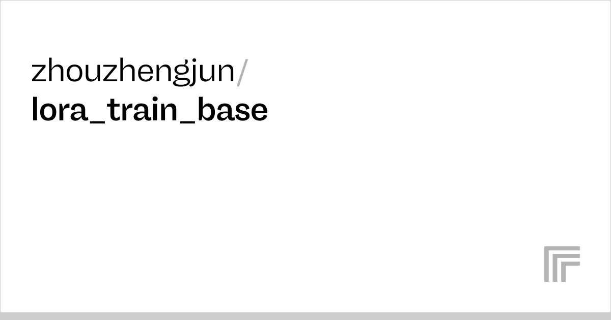 Zhouzhengjun Lora Train Base Run With An Api On Replicate