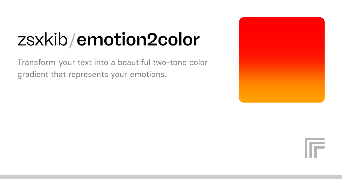 zsxkib/emotion2color | Run with an API on Replicate
