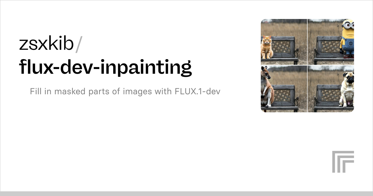 zsxkib/flux-dev-inpainting | Run with an API on Replicate