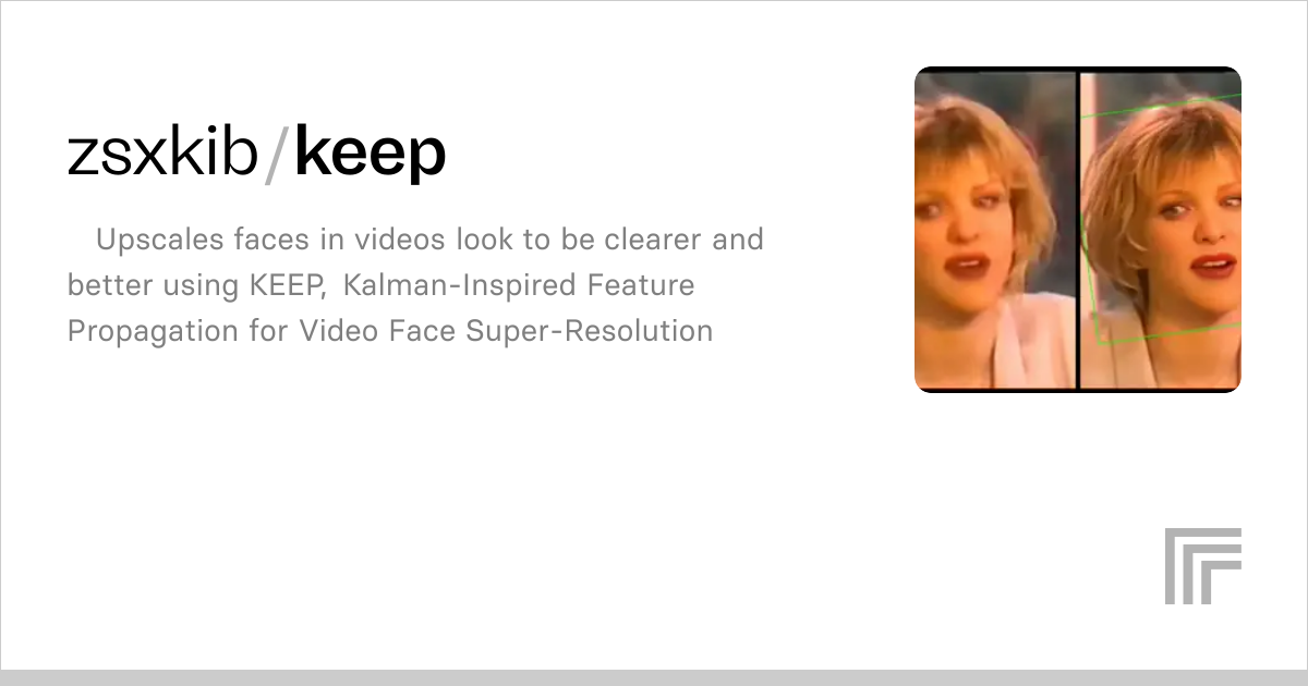 zsxkib/keep | Run with an API on Replicate