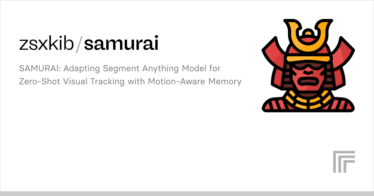 zsxkib/samurai | Run with an API on Replicate