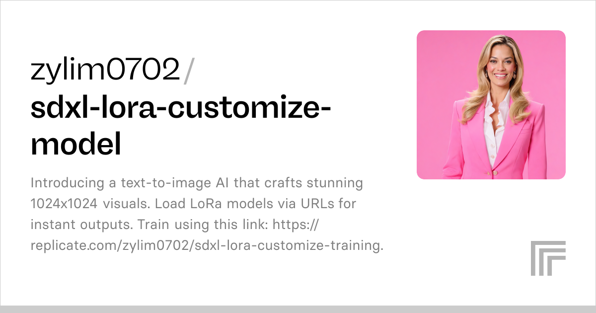 zylim0702/sdxl-lora-customize-model | Run with an API on Replicate